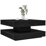 vidaXL Klub stolić rotirajući za 360 stupnjeva crni 70x70x34 5 cm - Crna 70 x 70 x 34.5 cm | shoptok.hr