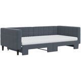  Dnevni krevet na razvlačenje tamnosivi 100x200 cm baršunasti | shoptok.hr