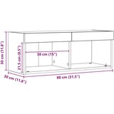 vidaXL TV Kabinet Artisan Oak Konstruirano drvo s LED svjetlima Veliko | shoptok.hr