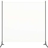 vidaXL Sobna pregrada s 1 panelom krem-bijela 175 x 180 cm | shoptok.hr