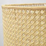  Luster na sajli ALBA 1xE27/15W/230V, prečnik 40 cm, ratan/crna | Eponuda.com