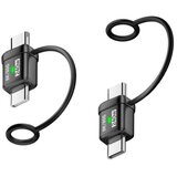 INF 2-Pack Type-C Male to Male Adapter: 240W Polnjenje & 120Gbps Prenos Podatkov Black, (5000291442) | Shoptok.si