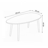 Hanah home sto za dnevnu sobu nora walnut | Eponuda.com