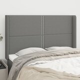  Uzglavlje s ušima tamnosivi 147x16x118/128 cm od tkanine | shoptok.hr