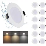 12x 7W vgradna LED stropna svetilka 3000K–6000K