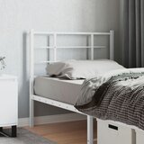 Maison Chic kovinsko posteljno vzglavje - vzglavna omarica - nočna omarica belo 100 cm, (21704492) | Shoptok.si