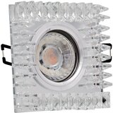 Mitea Lighting M206054 ugradna svetiljka transparentna+kristali kvadratna | ePonuda.com