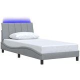 Okvir kreveta bez madraca svjetlosivi 100x200 cm od tkanine | shoptok.hr