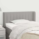  Vzglavje z ušesi svetlo sivo 93x16x78/88 cm blago, (20933286) | Shoptok.si