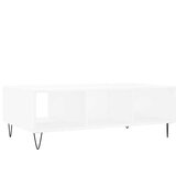  Stolić za kavu bijeli 104 x 60 x 35 cm od konstruiranog drva | Eponuda.com