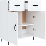  Komoda bela 69,5x34x90 cm inženirski les, (20654314) | Shoptok.si