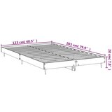 vidaXL Posteljni okvir siva sonoma 120x200 cm inženirski les | Shoptok.si