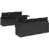  Sjedeća garnitura za vrt 7 kom. Crna poliratan 100 x 55 x 73 cm | shoptok.hr