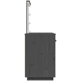  Toaletni stolić s LED svjetlom sivi 95 x 50 x 133,5 cm borovina | shoptok.hr