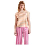 Compania Fantastica Puloverji COMPAÑIA FANTÁSTICA T-Shirt 42107 - White/Orange Bela | Shoptok.si