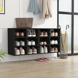 vidaXL Omarice za čevlje 2 kosa črna 52,5x30x50 cm | Shoptok.si