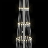 vidaXL LED božično drevesce Toplo bela 138.5 x 138.5 x 399 cm Kovina | Shoptok.si