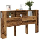 vidaXL Vzglavna omarica starinski les 180x18,5x102,5 cm inženirski les | Shoptok.si