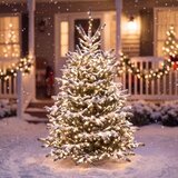 Phenom 59768WT – Božićne LED lampice 20 m, 400 LED, toplo bijele, 8 programa, timer, IP44, prozirni kabel | shoptok.hr