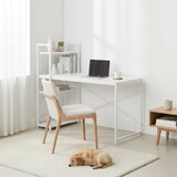 ModernHome uredski stol 120 × 60 cm s policom i 3 police – bijeli | shoptok.hr