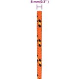 vidaXL Brodski konop narančasto 8 mm 250 m od polipropilena | shoptok.hr