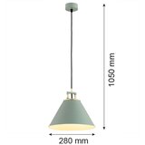  Argon 4916 - Luster na sajli ORTE 1xE27/15W/230V zelena | Eponuda.com
