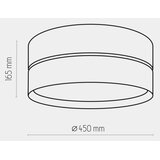  stropno svetlo hilton, 3xE27/15W/230V, prečnik 45 cm, mesing/crna | Eponuda.com