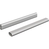  Cijev za ormar 2 pcs Srebrno 264 x 15 x 29 mm | shoptok.hr