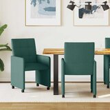 vidaXL Trpezarijske stolice 2 pcs Tamnozelena 58 x 65 x 94 cm tkanina | shoptok.hr