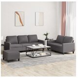 vidaXL 3-dijelni set sofa s jastucima sivi od umjetne kože Cijene