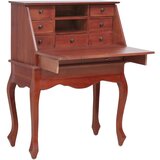 vidaXL Pisalna miza rjava 78x42x103 cm trden mahagonij Cene