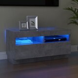 vidaXL TV ormarić s LED svjetlima siva boja betona 80x35x40 cm Cijene
