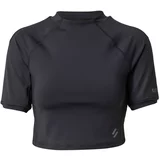 Superdry Tehnička sportska majica siva / crna