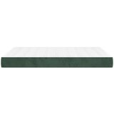  Vzmetnica z žepkasto vzmetjo temno zelena 140x190x20 cm žamet | Shoptok.si