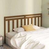  Posteljno vzglavje medeno rjavo 206x4x100 cm trdna borovina, (20684295) | Shoptok.si