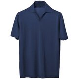 Lanaioli Polo majice kratki rokavi Polo Uomo in lana merino extrafine Modra | Shoptok.si