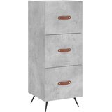 Komoda siva boja betona 34,5x34x90 cm od konstruiranog drva | shoptok.hr