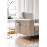 Miuform Bež fotelj iz rebrastega žameta Lofty Lilly – | Shoptok.si