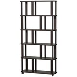 WOOOD Tamno smeđa biblioteka od punog hrasta 90x186x30 cm Riss – | shoptok.hr