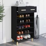  Ormar za cipele Crni hrast 60 x 35 x 105 cm Konstruirano drvo - Crni hrast | shoptok.hr