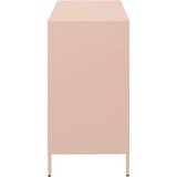 vidaXL Komoda ružičasta 101,5x39x73,5 cm hladno valjani čelik | shoptok.hr