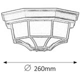 Rabalux milano spoljna plafonjera E27 100W crna IP44 | Eponuda.com