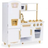 ECO TOYS drvena kuhinja za decu White and Gold | ePonuda.com