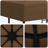 Gazebo 3 x 3 m Sivosmeđa Poliester i čelik 190 gsm | shoptok.hr