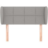  Uzglavlje s ušima svjetlosivo 103x23x78/88 cm od tkanine | shoptok.hr