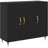  Kreveta Crni hrast 90 x 34 x 80 cm Konstruirano drvo | shoptok.hr