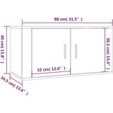  Zidni TV ormarići 2 kom siva boja betona 80x34 5x40 cm | shoptok.hr