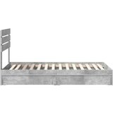  Okvir za krevet s ladicama Betonski sivi 90 x 190 cm | shoptok.hr
