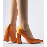 Gemre Orange satin pumps Gonzalez | Shoptok.si