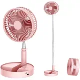 Ventilator sa podesivom visinom i daljinskim upravljacem roze